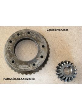 Para kół przekładni Z-17 fi 30mm/Z-38 fi 85mm