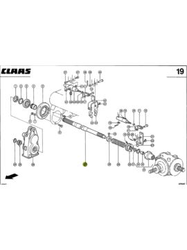 Wałek podajnika zbożowego