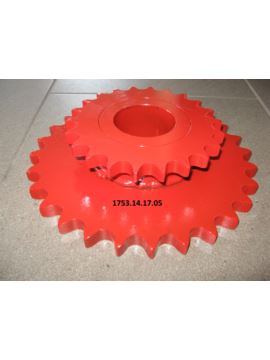 Koło zębate łańcuch podwójne Z-28 1i1/4" / Z-22 1"