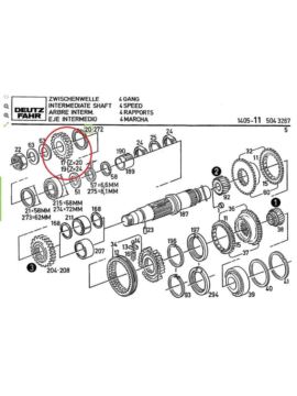 Koło zębate skrzyni biegów Z-20 Deutz