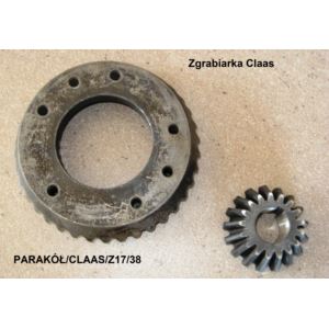 Para kół przekładni Z-17 fi 30mm/Z-38 fi 85mm