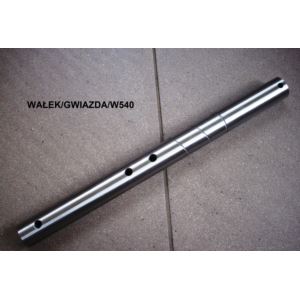 Wałek gwiazdy L-423mm/fi-35mm otwory fi 10mm