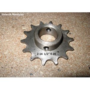 Koło zębate łańcuchowe Z-14 1/2" fi 20