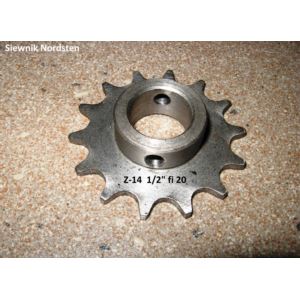 Koło zębate łańcuchowe Z-14 1/2" fi 20
