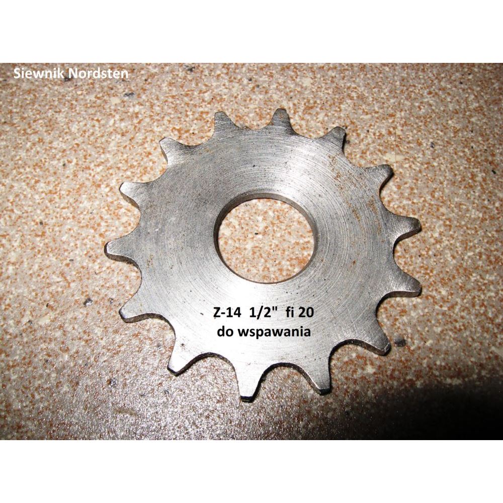 Koło zębate do wsp. Z-14 1/2" fi 20 Koło zębate do wsp. Z-14 1/2" fi 20