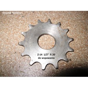 Koło zębate do wsp. Z-14 1/2" fi 20