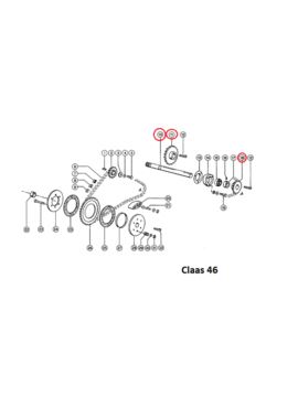 Koło łańcuchowe Z-17 1" fi 35 mm