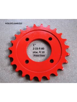 Koło łańcuchowe Z-23 1" fi 80mm 4 otwory