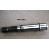 Wałek przekładni z gwintem, frez WOM/ klin 10mm