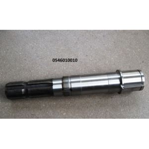 Wałek przekładni z gwintem, frez WOM/ klin 10mm