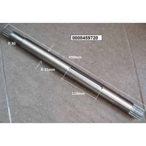 Wałek wielowypustowy L-490mm /zamiennik/