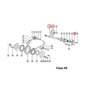 Koło łańcuchowe Z-17 1" fi 35 mm