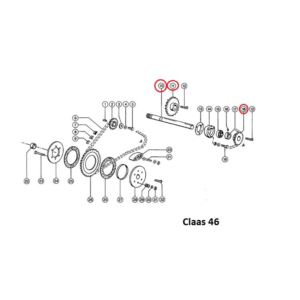 Koło łańcuchowe Z-17 1" fi 35 mm