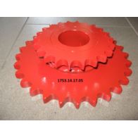 Koło łańcuchowe podwójne Z-28 1i1/4" / Z-22 1"