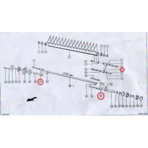 Łącznik wałków podajnika z tulejką /Zamiennik/