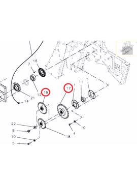 Koło łańcuchowe Z-23 1 1/4" fi 36/40mm wielowpust