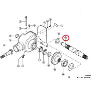 Wał przekładni napędu podajnika zbożowego z24/z28