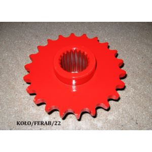 Koło łańcuchowe Z-22  3/4" fi 40 mm wielowpust