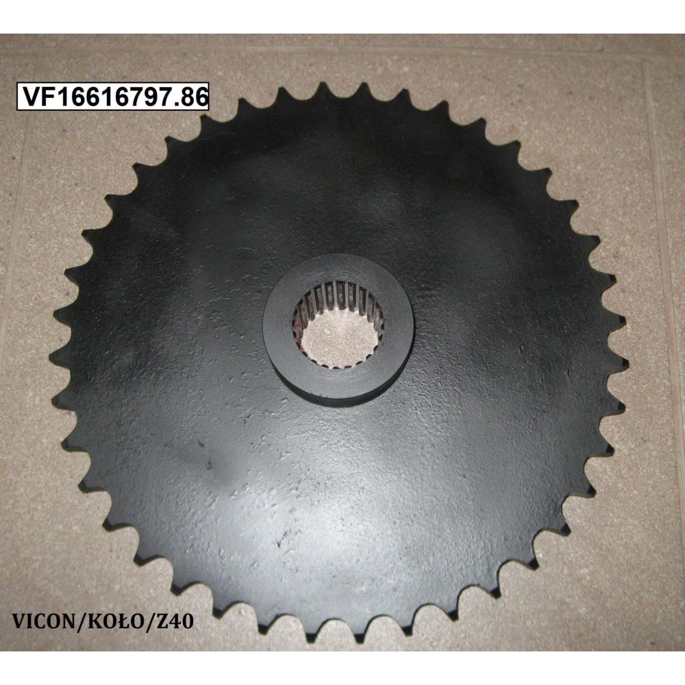 Koło łańcuchowe Z-40 1" fi 46 mm wielowpust Koło łańcuchowe Z-40 1" fi 46 mm wielowpust