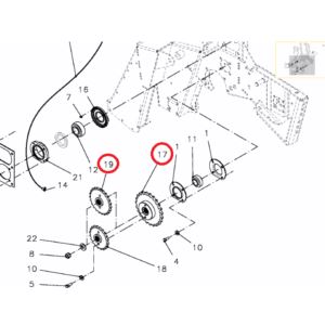 Koło łańcuchowe Z-23 1 1/4" fi 36/40mm wielowpust