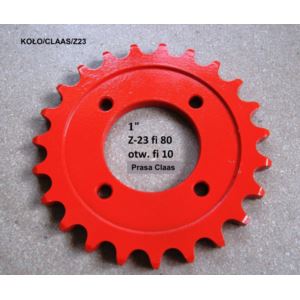 Koło łańcuchowe Z-23 1" fi 80mm 4 otwory