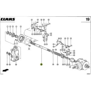 Wałek podajnika zbożowego