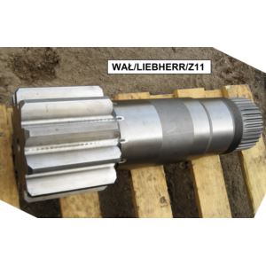 Wał zębaty przekładni Z-11 L-430 mm M12, Z-34