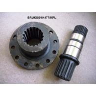 Piasta+wał wielowpust