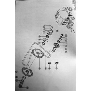 Koło napinające Z-13 1 1/4" fi-52mm /Zamiennik/