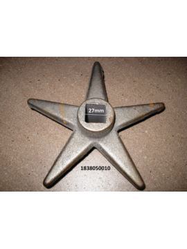 Gwiazda kolczatki oś kwadrat 27mm