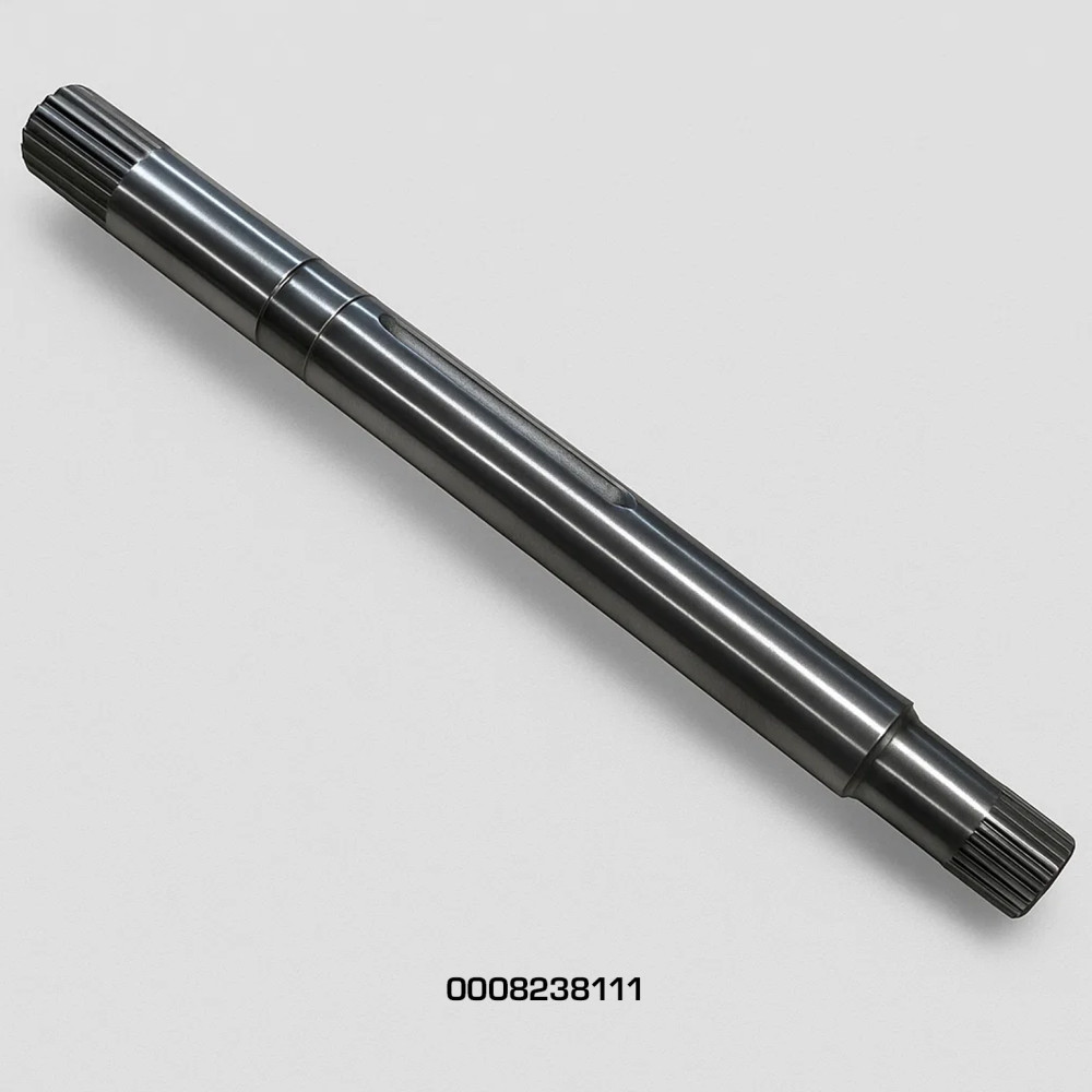Wałek napędu podbieracza L-450mm (wielowpust) 0008238111 Wałek napędu podbieracza L-450mm (wielowpust) 0008238111