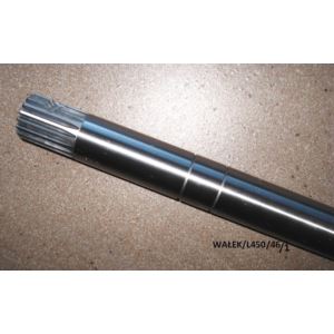 Wałek napędu podbieracza L-450mm (wielowpust)
