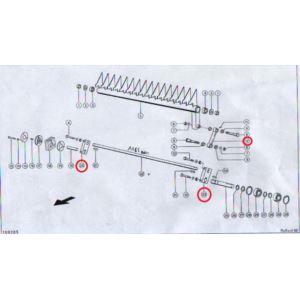 Łącznik wałków podajnika z tulejką
