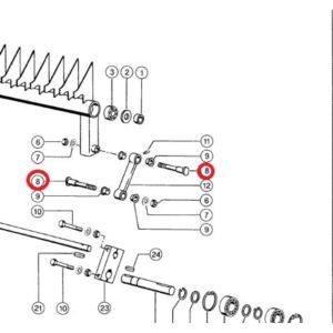 Sworzeń do łącznika podajnika
