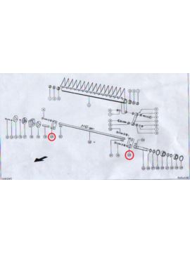 Łącznik wałków podajnika 1 wpust 25/25mm