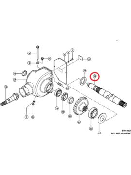 Wał przekładni napędu podajnika zbożowego
