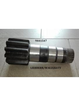 Wał zębaty przekładni obrotu Z-11, M10, L-342mm