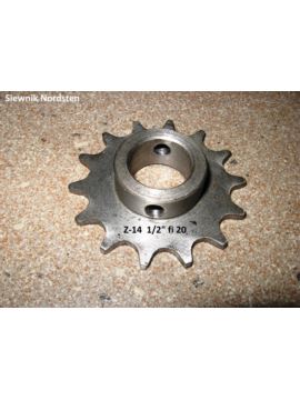 Koło zębate łańcuchowe Z-14 1/2" fi 20