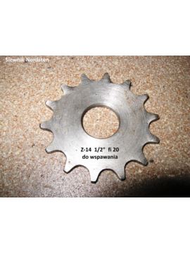 Koło zębate do wsp. Z-14 1/2" fi 20